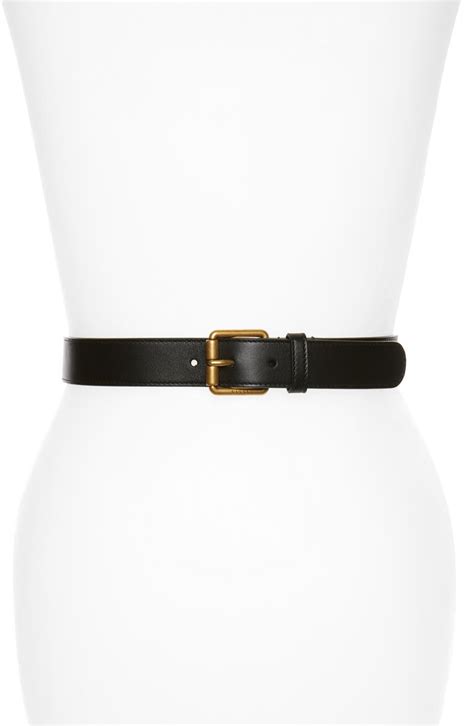 gucci calfskin matte black belt|Gucci leather belt.